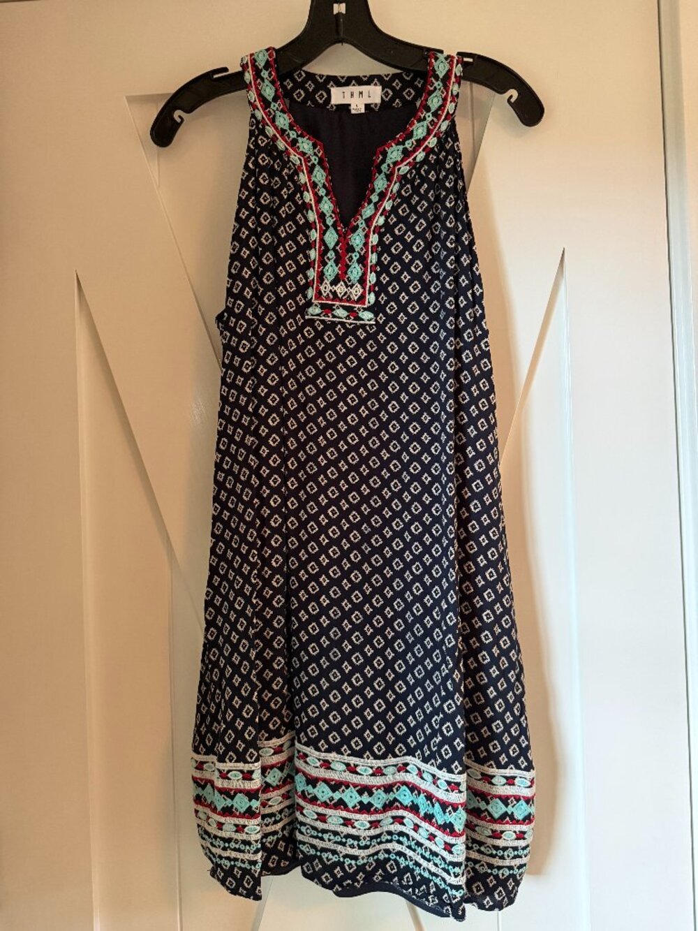 THML - Faye Embroidered Dress - Large